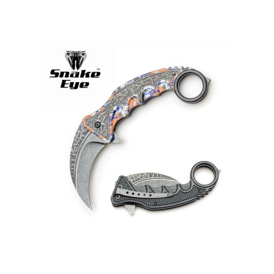 Snake Eye | Tactical Spring Assist Karambit Style Knife