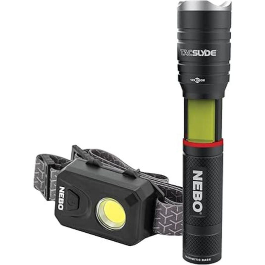 Nebo | Tac Slyde and 150 Headlamp Combo Pack