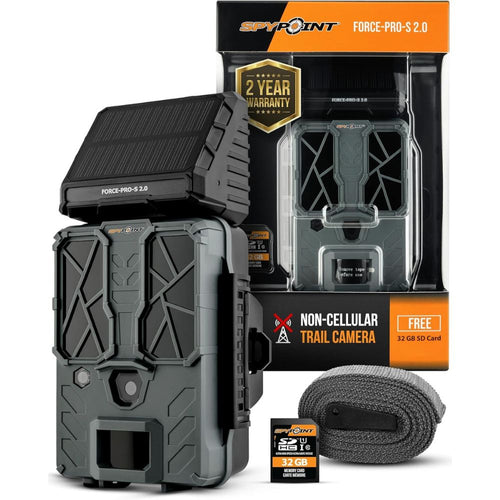 Spypoint | Force-PRO-S 2.0 Solar Trail Camera | Grey