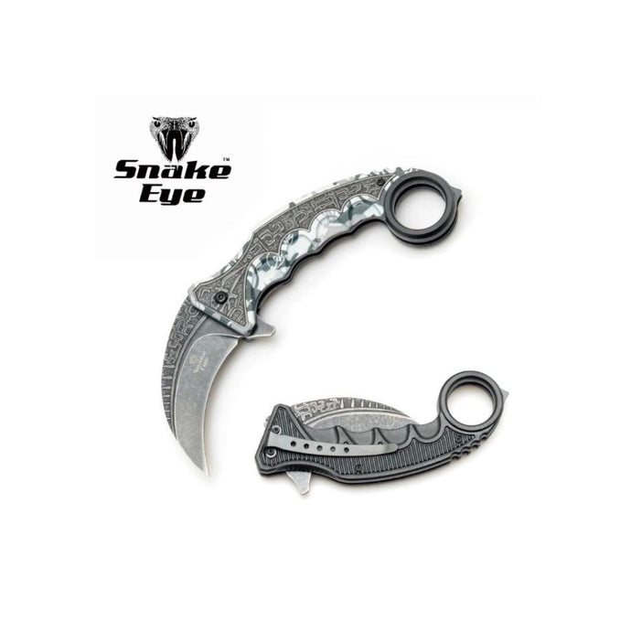 Snake Eye | Tactical Spring Assist Karambit Style Knife