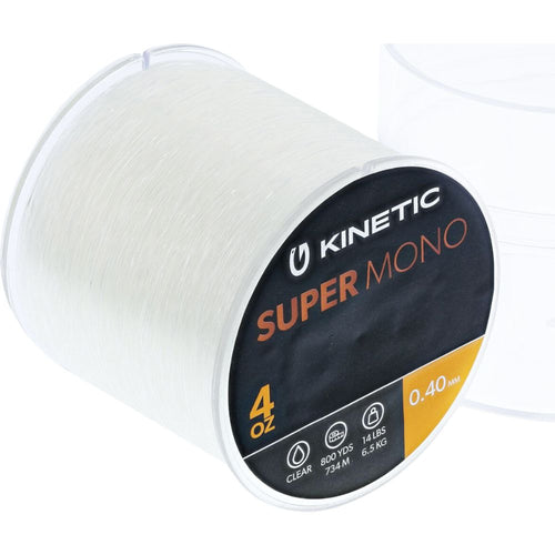 Kinetic | Super Mono 4oz | Clear | 1472m | 0.28mm | 3.3kg