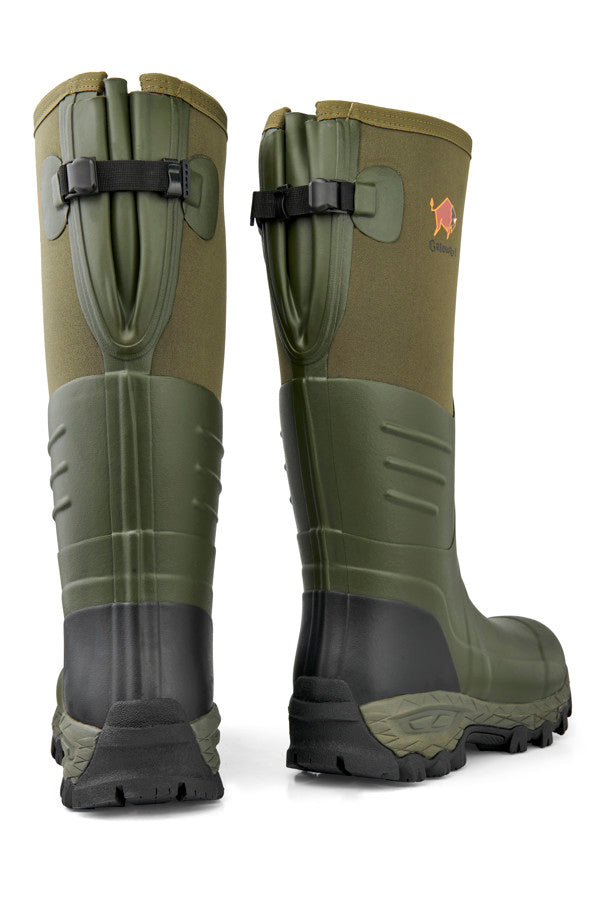 Load image into Gallery viewer, Gateway1 | Woodwalker Wide Fit Calf | 18&quot; 4mm Neo | Rubber Boots | Khaki
