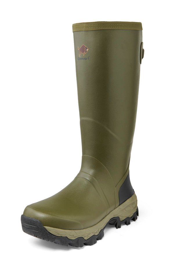 Load image into Gallery viewer, Gateway1 | Woodstalker 18&quot; Rubber Boots | Olive
