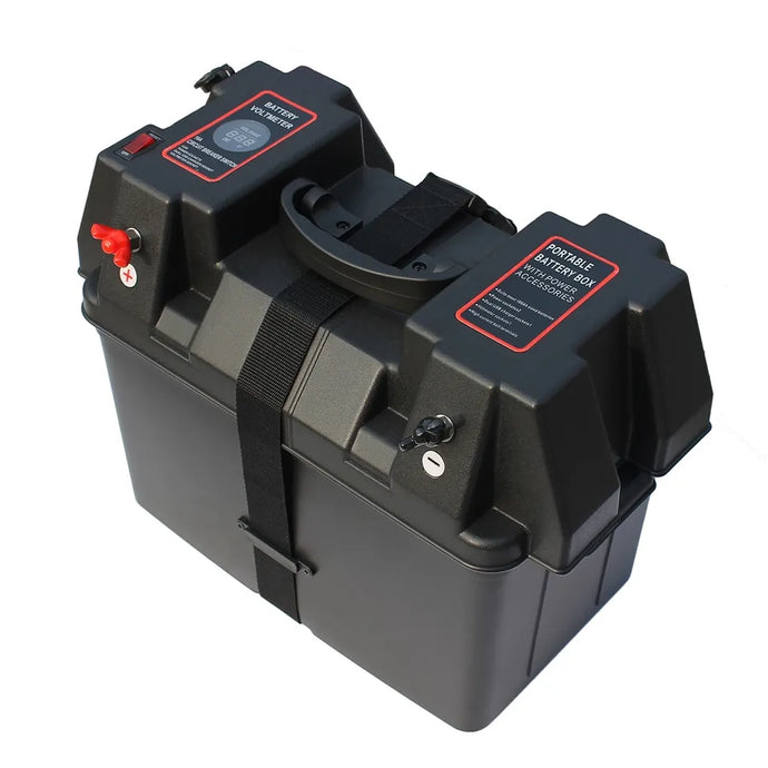 Wildhunter.ie - Marine Battery Box Storage with USB and sockets -  Marine Batteries 