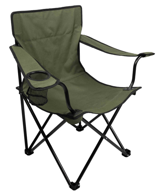 Mikado | Camping Chair Folding with Armrests | Green
