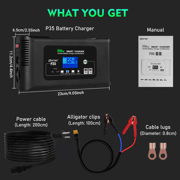 Load image into Gallery viewer, HTRC | 35-Amp Smart Charger | Lead and Lithium Smart Battery Charger
