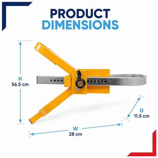Streetwize Cross Face Wheel Clamp SWWL3