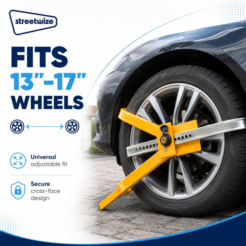 Load image into Gallery viewer, Streetwize Cross Face Wheel Clamp SWWL3
