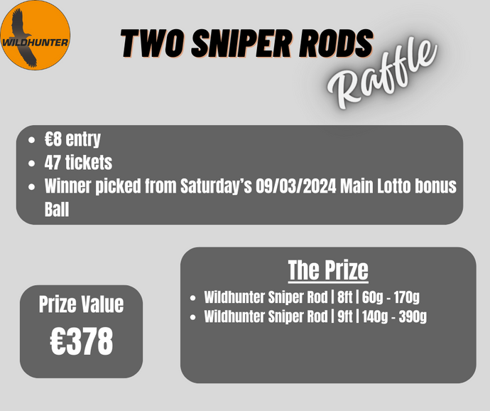 #8 Raffle: Two Wildhunter Sniper Rods