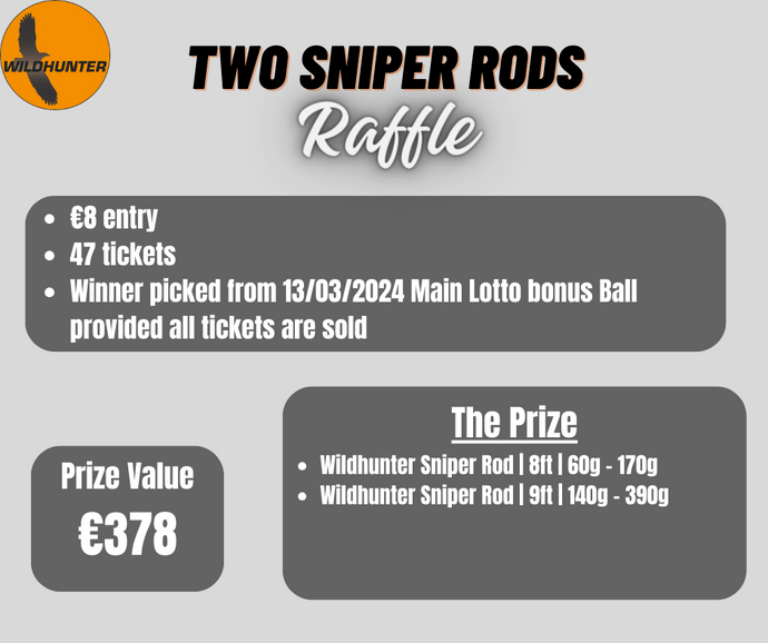 #9 Raffle: Two Wildhunter Sniper Rods