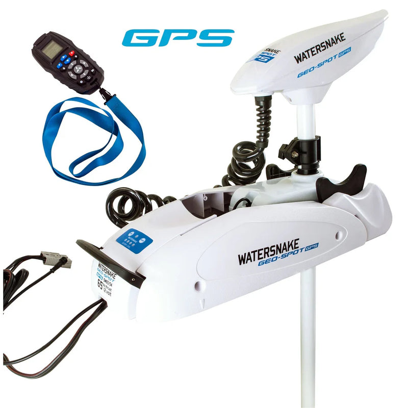 Load image into Gallery viewer, Watersnake | Geo-Spot GPS 65LB 66&quot; Shaft | Electric Bow Mount Trolling Motor - Electric Engines
