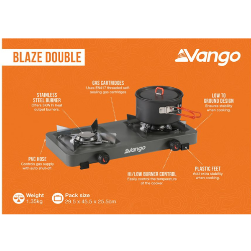 Wildhunter.ie - Vango | Blaze Double Burner Cooker -  Portable Cookers 