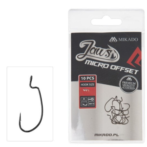 Mikado | Jaws Micro Offset Hook | 10pcs