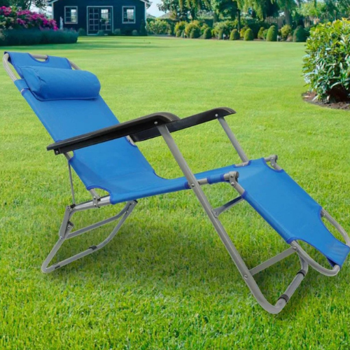 Wildhunter.ie - Streetwize | EasiRecline Sun Lounger | Blue -  Chairs 