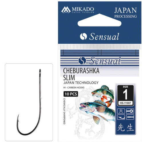 MIKADO JAWS OFFSET HOOKS WITH SCREW AND LEAD SIZES 1/0 - 2/0