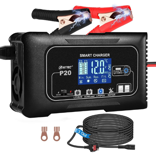 Wildhunter.ie - HTRC | 20A Car Battery Charger 12V/24V  with LCD Screen -  Battery Chargers 