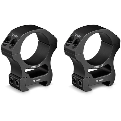 Wildhunter.ie - Vortex | Pro Series Riflescope Ring Pair | 30mm | Aluminum | High | Matte Black -  Rifle Rings & Mounts 