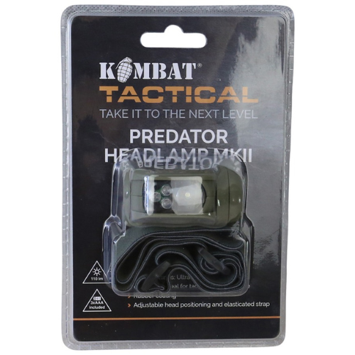 Wildhunter.ie - Kombat | Predator Headlamp II | Olive Green -  Headlights 