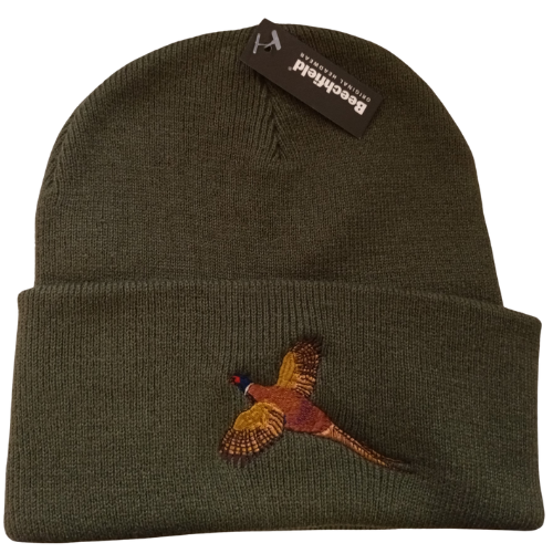 Wildhunter.ie - Beechfield | Cuff Logo Beanie | Moss Green -  Hats 