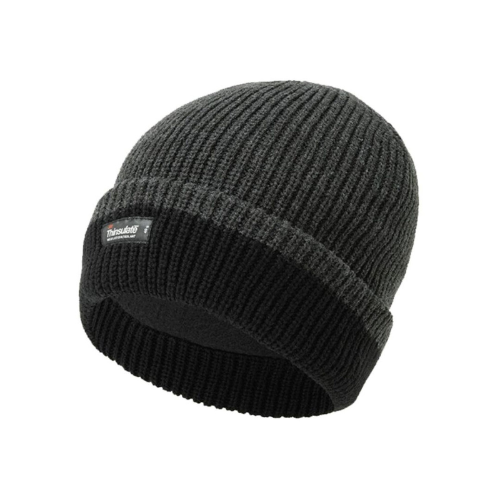 Wildhunter.ie - Thinsulate | 2-Tone Ribbed Ski Hat | Black -  Hats 