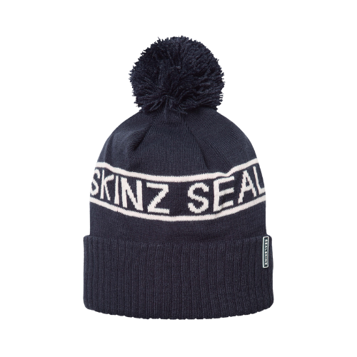 Sealskinz | Heacham Waterproof Icon Bobble Hat | Navy/Cream