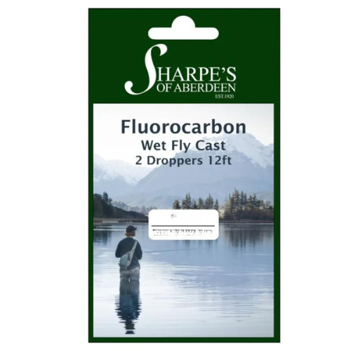 Sharpes of Aberdeen | Fluorocarbon Wet Cast with 2 Droppers | 12'
