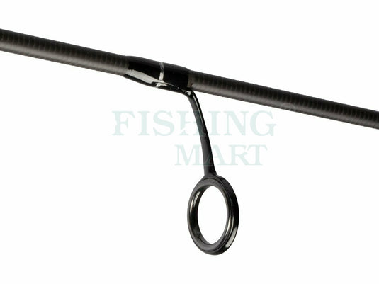 Close-up of Mikado M-Craft Microjig Solid 193cm Rod, showing a black guide and carbon blank.
