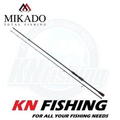 Load image into Gallery viewer, Mikado NSC NG Predator Spin 245cm Rod. Black spinning fishing rod from Mikado Total Fishing for predators.
