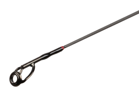 Close-up of the tip and first guide of a Mikado MFT Elite 240cm Spinning Rod, showing its sleek design.