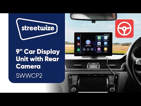 Load and play video in Gallery viewer, Streetwize | 9&quot; FreePlay Car Display Unit with Rear Camera
