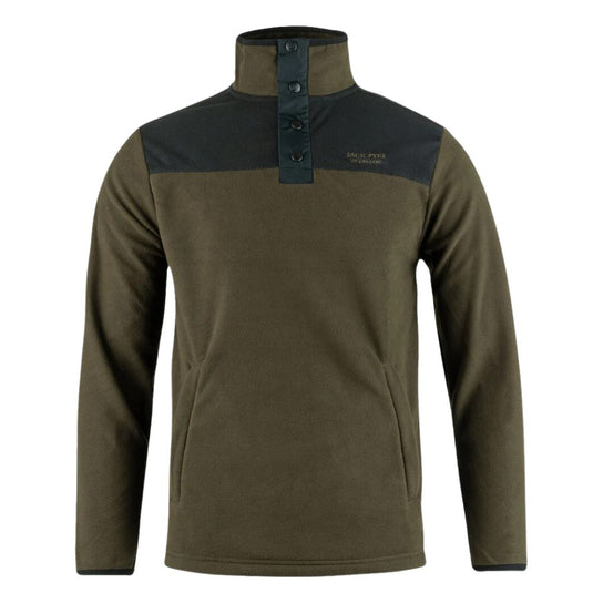 Jack Pyke | Snap Neck Fleece Top | Dark Olive