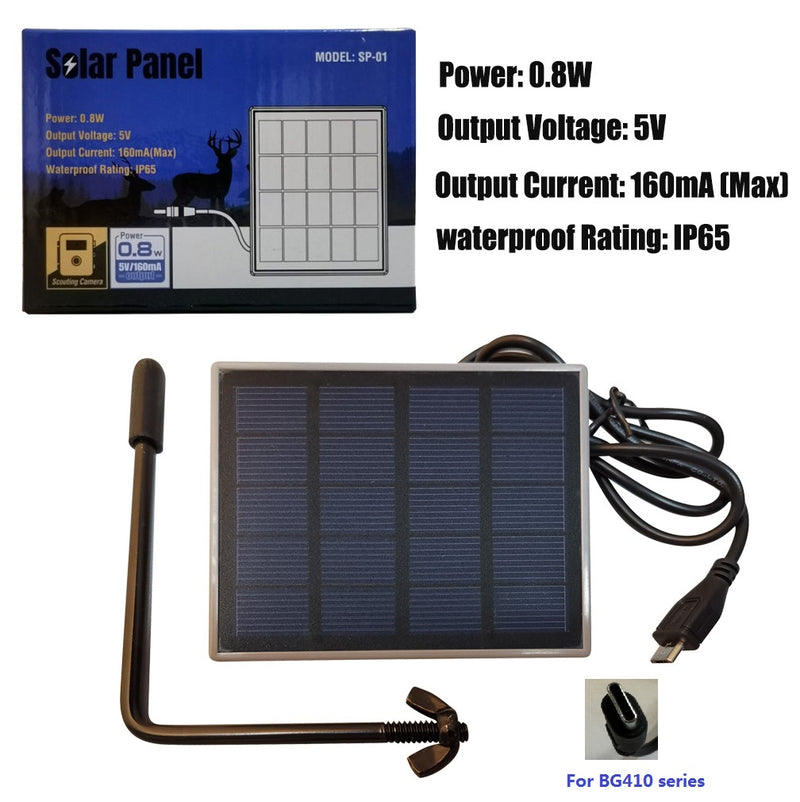 Load image into Gallery viewer, Scout Trail Camera | 37MP/4K | SD Card | Li-ion Batteries | Solar Panel incl.
