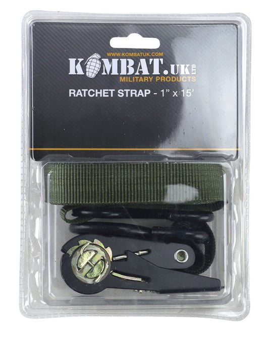 Wildhunter.ie - Kombat | Ratchet Strap | Olive Green -  Camping Accessories 