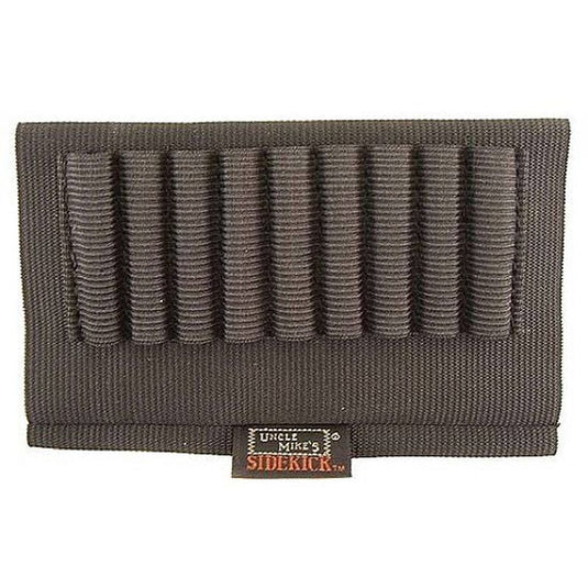 Wildhunter.ie - Uncle Mike's | Open Rifle Buttstock Shell Holder | Holds 9 Cartridges | Black -  Bags & Belts 