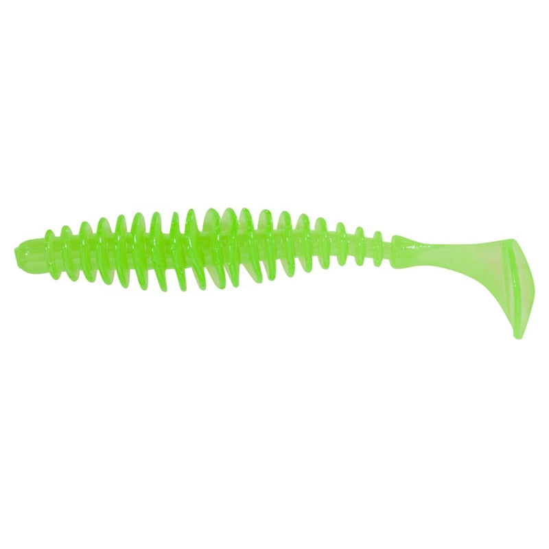 Load image into Gallery viewer, Wildhunter.ie - Magic Trout | T-Worm Paddler Cheese | 5.5cm | 1.5g | 6pcs -  Predator Lures 
