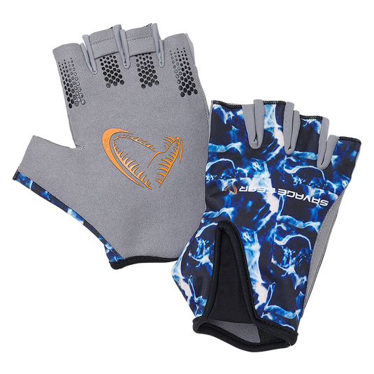 Wildhunter.ie - Savage Gear | Marine Half Gloves | Sea Blue -  Gloves 