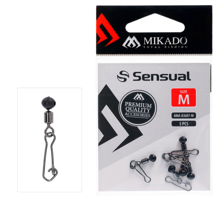 Wildhunter.ie - Mikado | Fixing System | Waggler/Feeder Adapter | 5pcs -  Predator Snaps & Swivels 