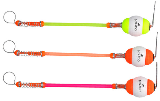 Wildhunter.ie - Mikado | Signals | Hanger w/Polystyrene | Hose 16cm | Size M | Orange/Yellow/Green | 1pc -  Predator Fishing Floats 