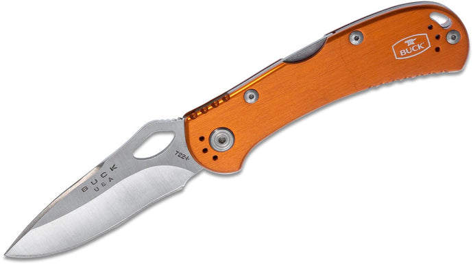 Wildhunter.ie - Buck | 722 Spitfire Knife | Non-Serrated | Orange -  Knives 