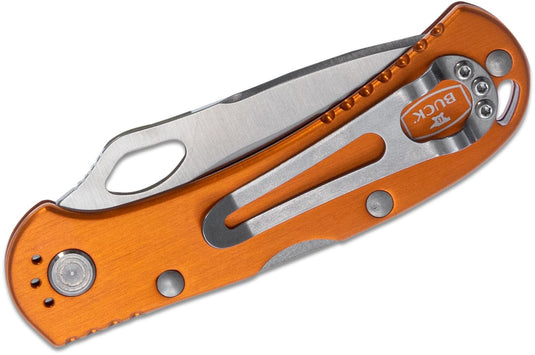 Wildhunter.ie - Buck | 722 Spitfire Knife | Non-Serrated | Orange -  Knives 