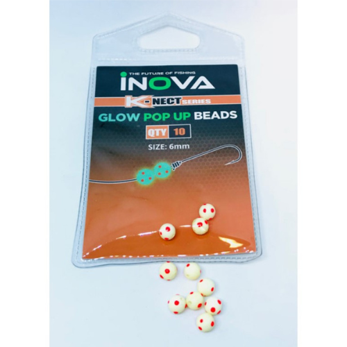 Wildhunter.ie - Inova | Glow Pop Up Beads LB | 6mm -  Predator Rig Making 
