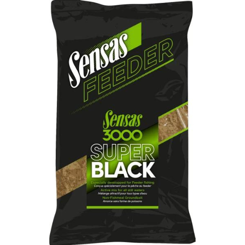 Wildhunter.ie - Sensas 3000 | Super Black | 1kg -  Coarse Fishing Groundbait 