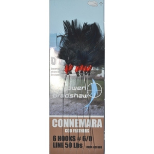 Wildhunter.ie - Gowen & Bradshaw | Connemara Cod feathers Black 6 Hook |