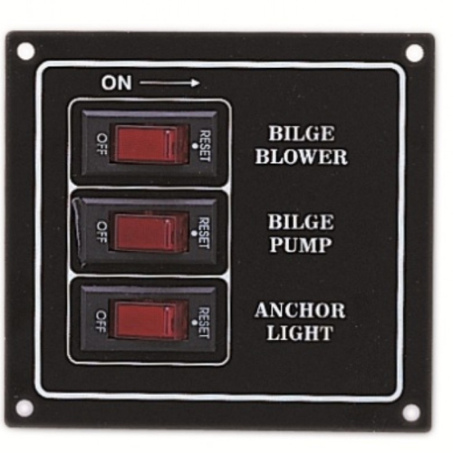 Wildhunter.ie - 3-Gang Switch Panel AAA -  Boat Accessories 