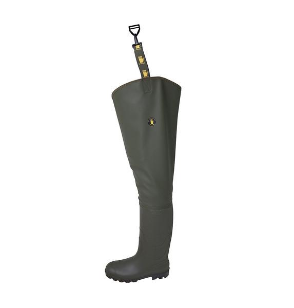 Load image into Gallery viewer, Wildhunter.ie - Pros | Thigh Waders PVC | Olive -  Waders 
