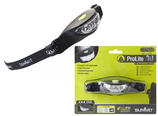 Wildhunter.ie - Summit | ProLite 3 LED Head Torch -  Headlights 