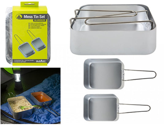 Wildhunter.ie - Summit | Nesting Aluminium Mess Tins | 2 Pack -  Camping Accessories 