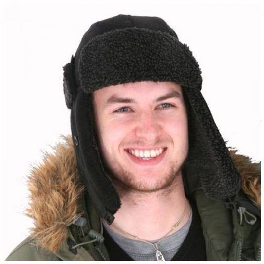 Wildhunter.ie - Fleece Trapper Hat | Black -  Hats 