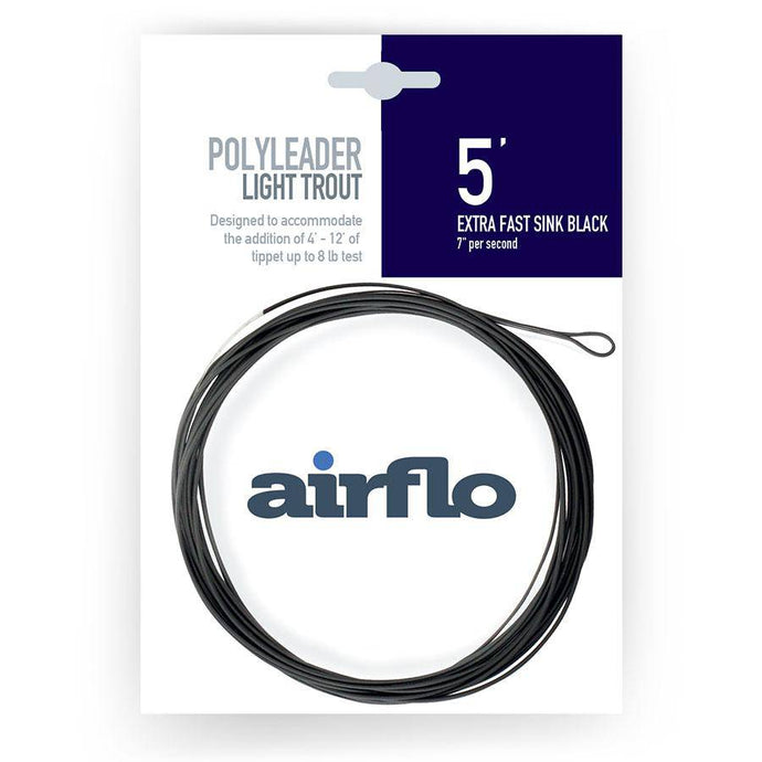 Wildhunter.ie - Airflo | Polyleader | Light Trout | 5' | Extra Fast Sink Black | 7