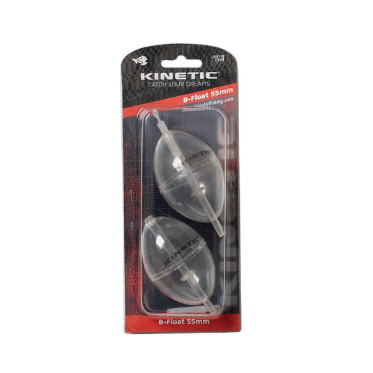 Wildhunter.ie - B-Float 55mm Clear 2pcs -  Predator Fishing Floats 